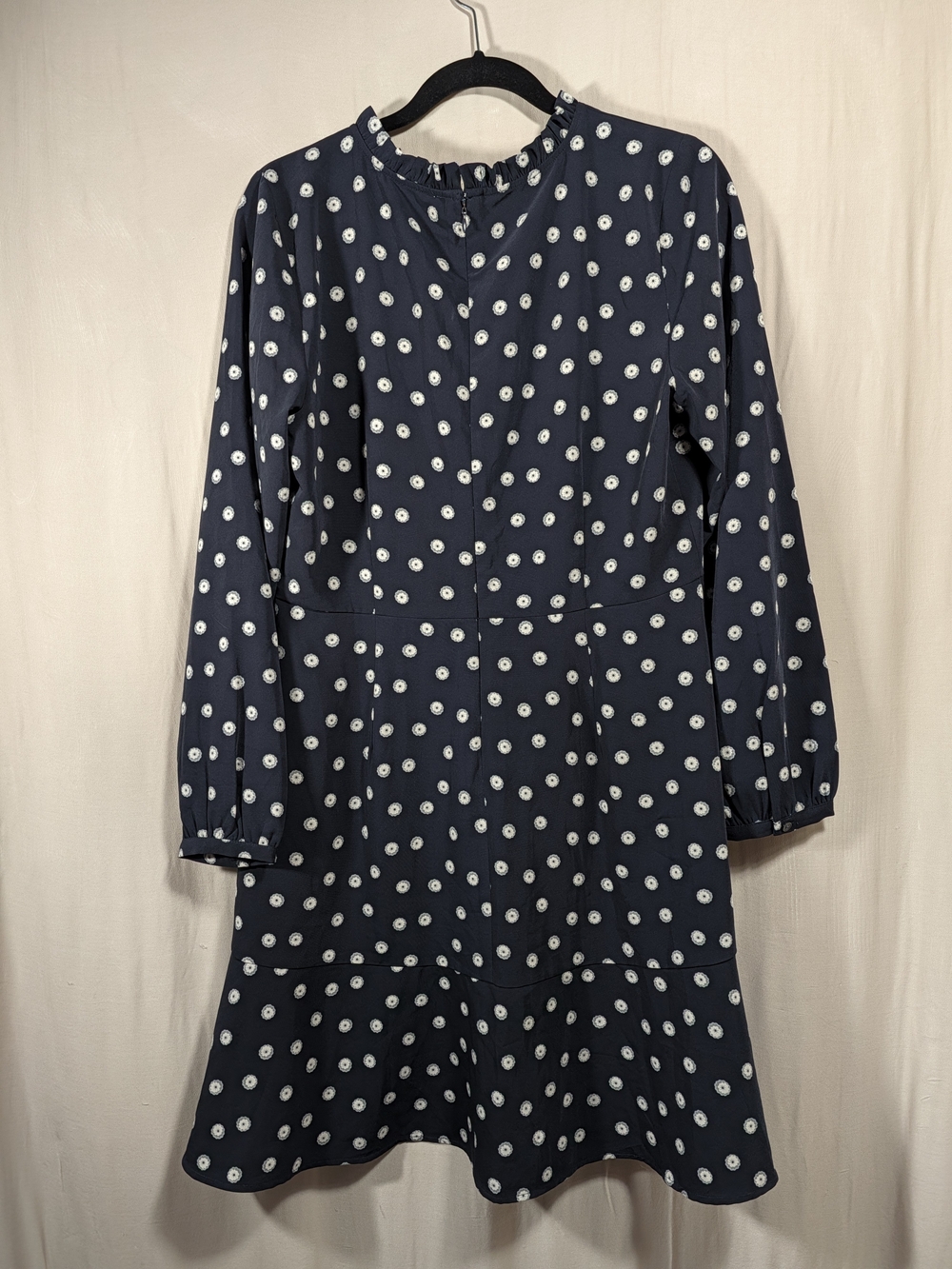 LOFT Floral Mini Dress in Blue & White Size 10
